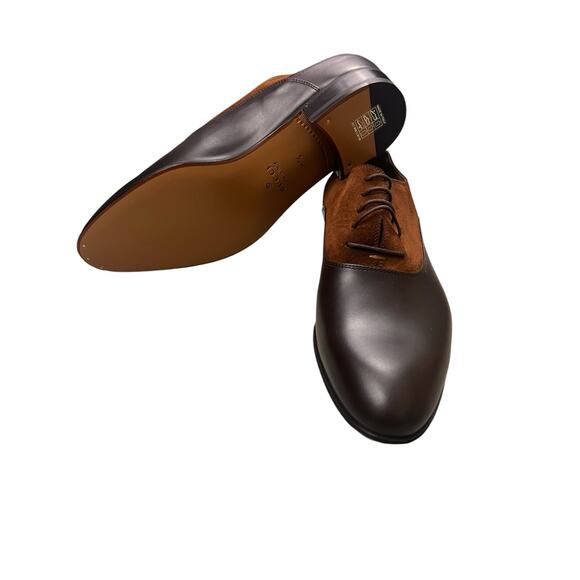 Gucci Men Lace up oxford dress shoe in cocoa brown Suede Size 8.5 - Picture 9 of 9